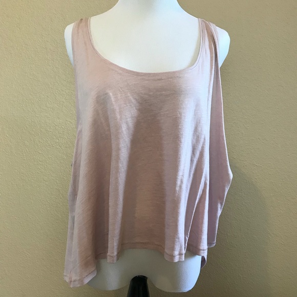 H&M Light Pink Crop Tank Top - Picture 1 of 4